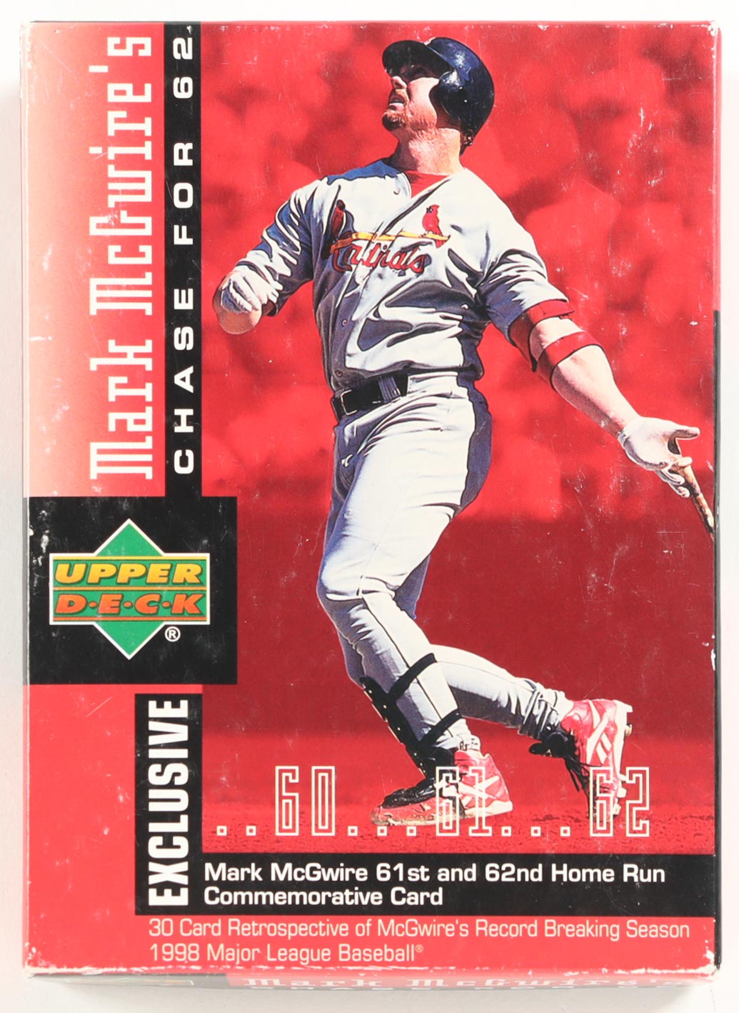 1998 Upper Deck Mark McGwire Commemorative Card Set With (30) Cards at PristineAuction.com 1998 Upper Deck Mark McGwire Commemorative Card Set With (30) Cards at PristineAuction.com