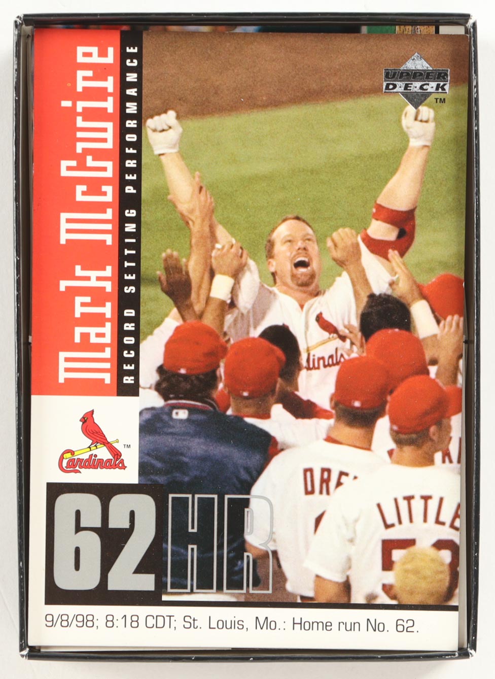1998 Upper Deck Mark McGwire Commemorative Card Set With (30) Cards at PristineAuction.com 1998 Upper Deck Mark McGwire Commemorative Card Set With (30) Cards at PristineAuction.com