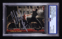 Christian Bale Signed 2005 Topps Batman Begins Movie #30 In Warrior Training (PSA Authentic) at PristineAuction.com