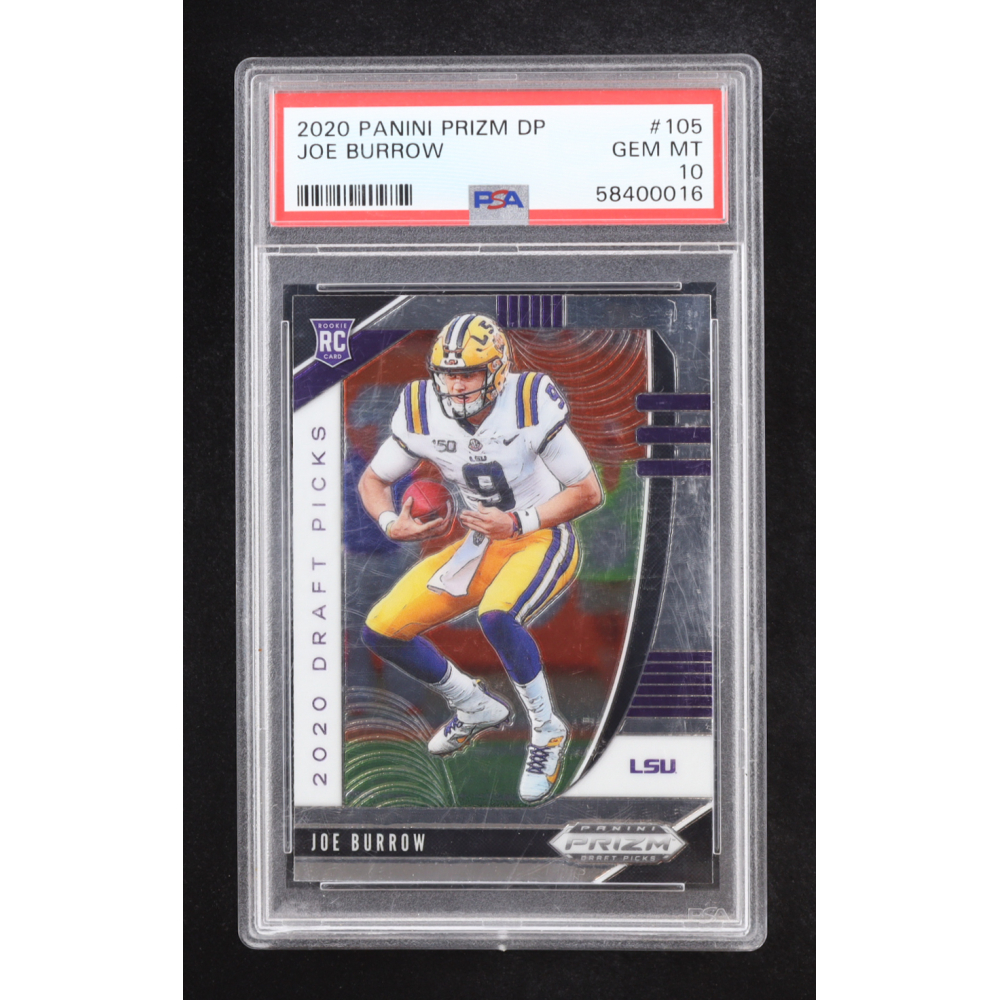 Joe Burrow 2020 Panini Prizm DP #105 RC (PSA 10) at PristineAuction.com