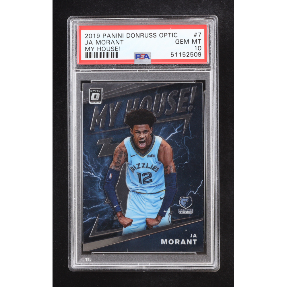 Ja Morant 2019-20 Panini Donruss Optic My House #7 RC (PSA 10) at PristineAuction.com