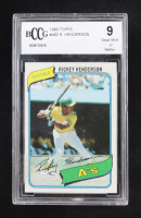 Rickey Henderson 1980 Topps #482 RC (BCCG 9) (UER) at PristineAuction.com
