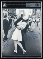 George Mendonsa & Rita Mendonsa Signed WWII 8x10 Photo with Multiple Inscriptions (Beckett | Autograph Grade BGS 10) at PristineAuction.com