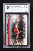 LeBron James 2003-04 Upper Deck Phenomenal Beginning LeBron James #18 RC (BCCG 10) at PristineAuction.com