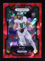 Bo Nix 2024 Panini Prizm Draft Picks Red Ice #105 RC at PristineAuction.com