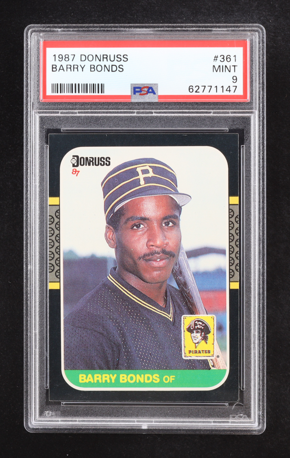 Barry Bonds 1987 Donruss #361 RC (PSA 9) at PristineAuction.com Barry Bonds 1987 Donruss #361 RC (PSA 9) at PristineAuction.com