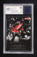 Michael Jordan 2007 Fleer Michael Jordan Season Achievements #SH21 W/ Practice Worn UNC Shorts (BCCG 10) at PristineAuction.com
