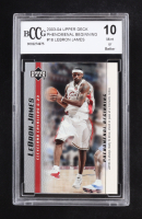 LeBron James 2003-04 Upper Deck Phenomenal Beginning LeBron James #16 RC (BCCG 10) at PristineAuction.com