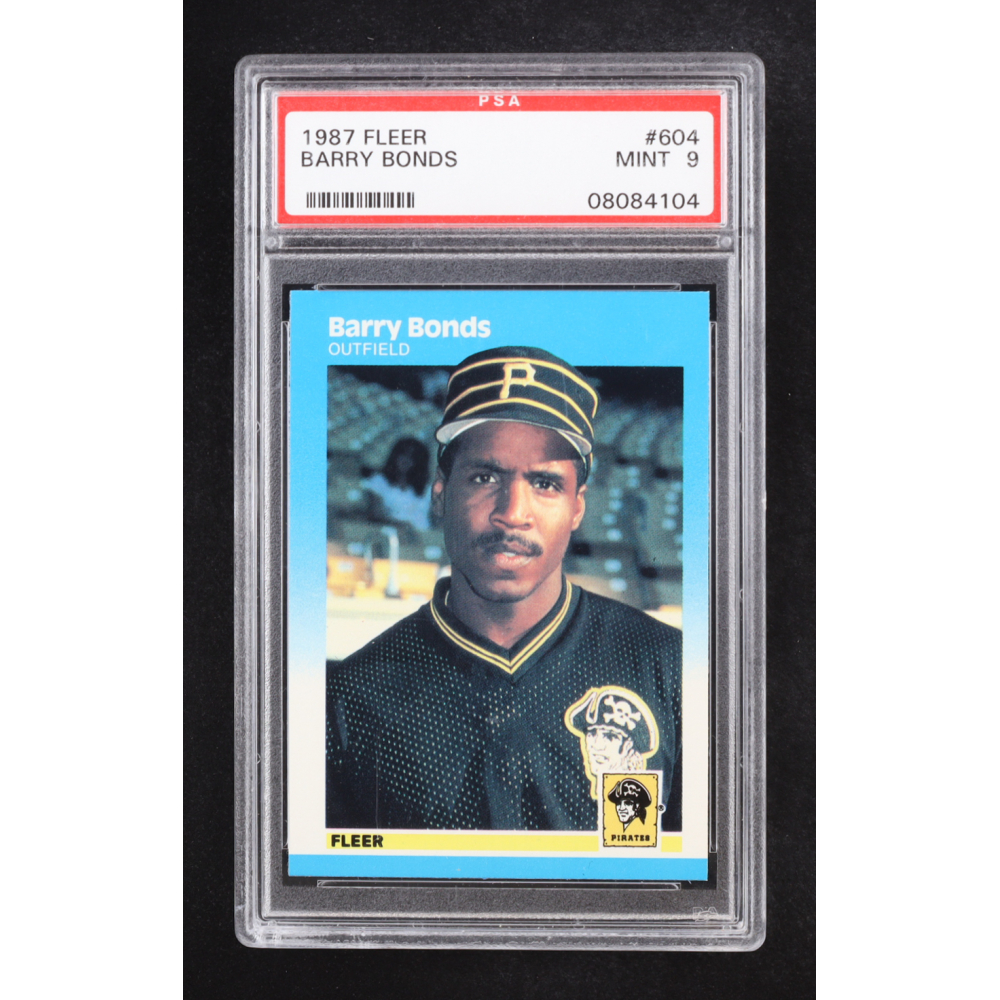 Barry Bonds 1987 Fleer #604 RC (PSA 9) at PristineAuction.com
