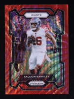 Saquon Barkley 2023 Panini Prizm Prizms Red Wave #225 #68/149 at PristineAuction.com