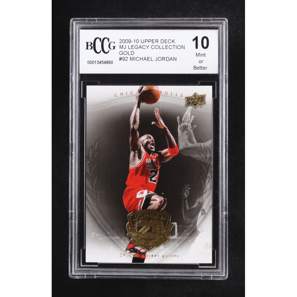 Michael Jordan 2009-10 Upper Deck Michael Jordan Legacy Collection Gold #92 (BCCG 10) at PristineAuction.com