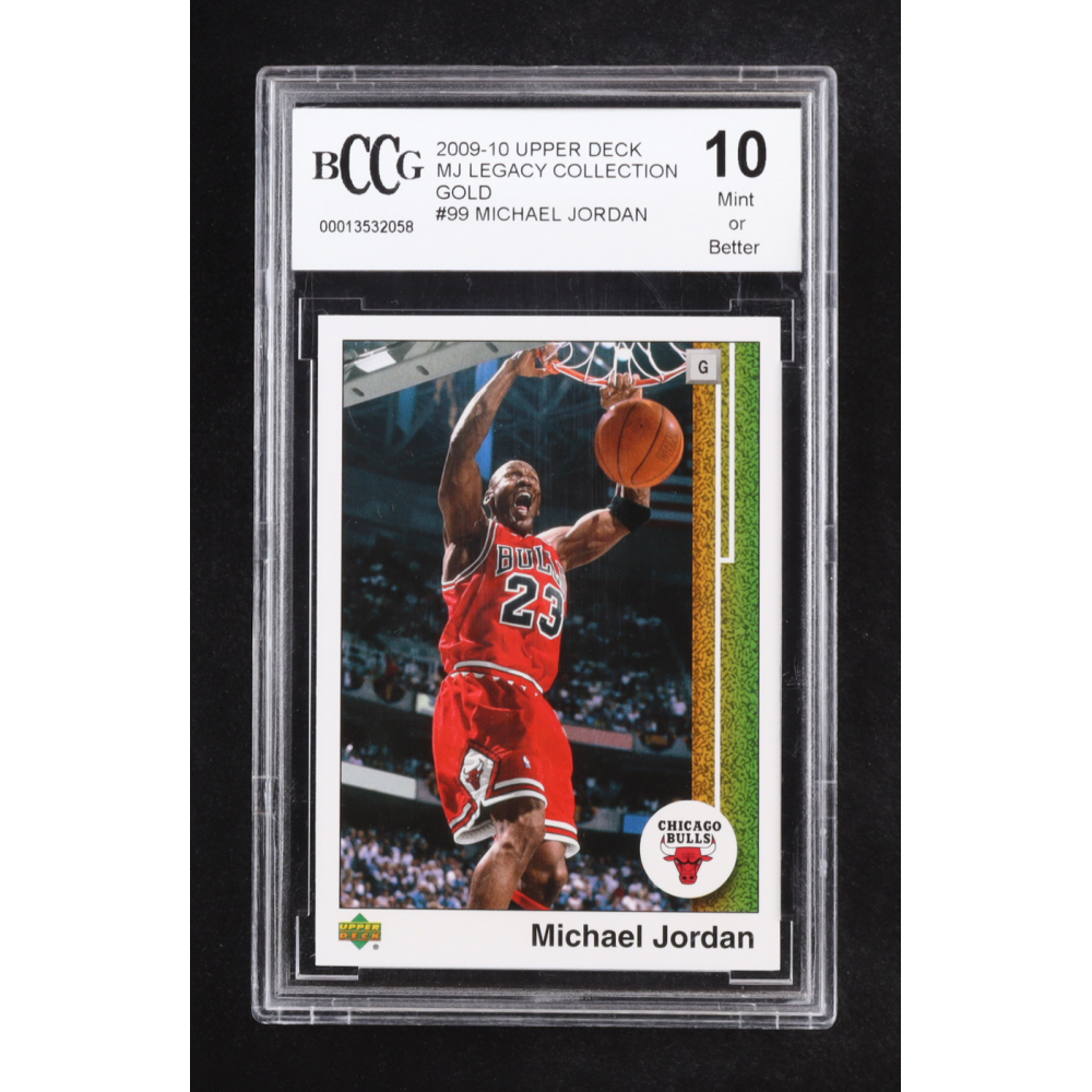 Michael Jordan 2009-10 Upper Deck Michael Jordan Legacy Collection Gold #99 '89 UD BB (BCCG 10) at PristineAuction.com