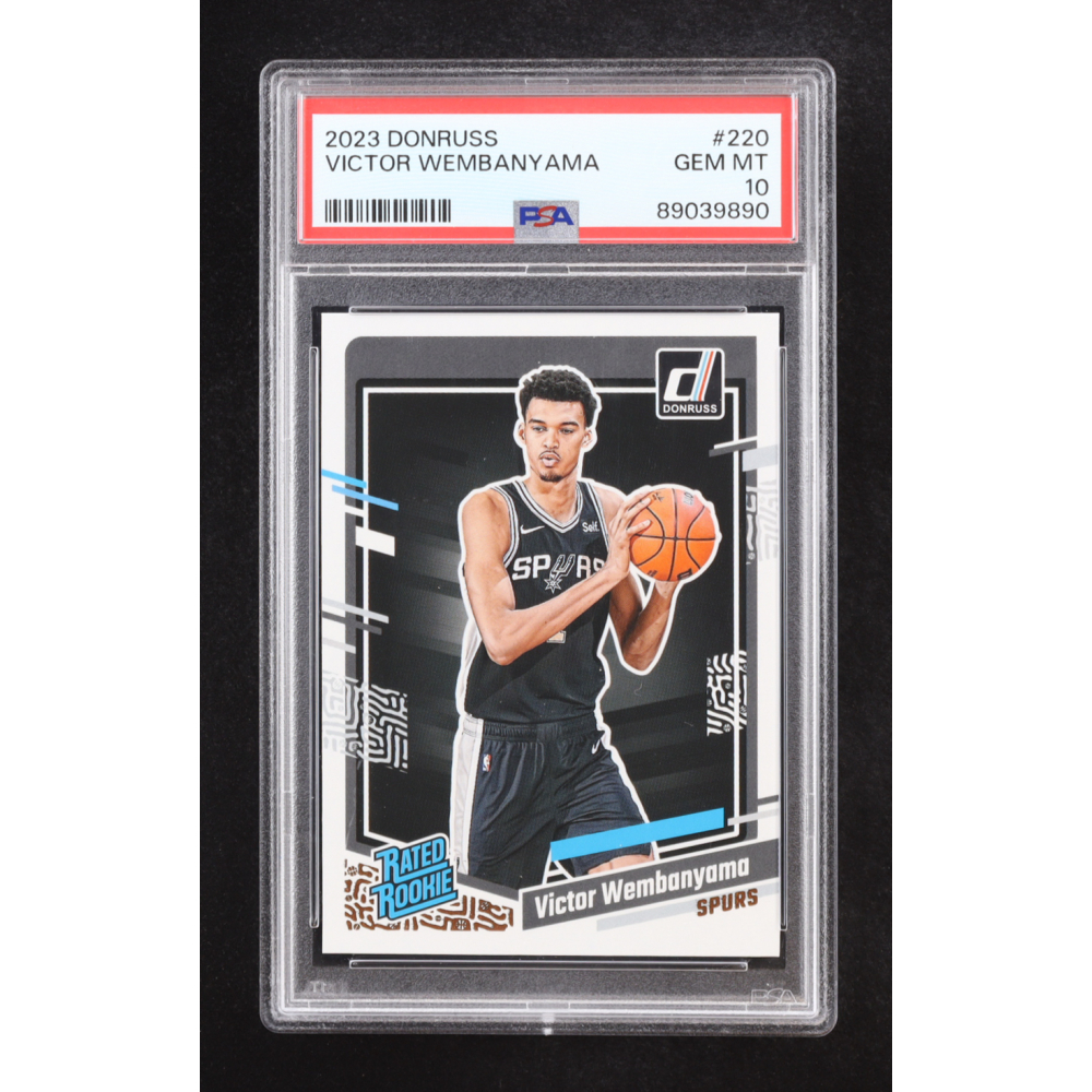 Victor Wembanyama 2023-24 Panini Donruss RR #220 RC (PSA 10) at PristineAuction.com