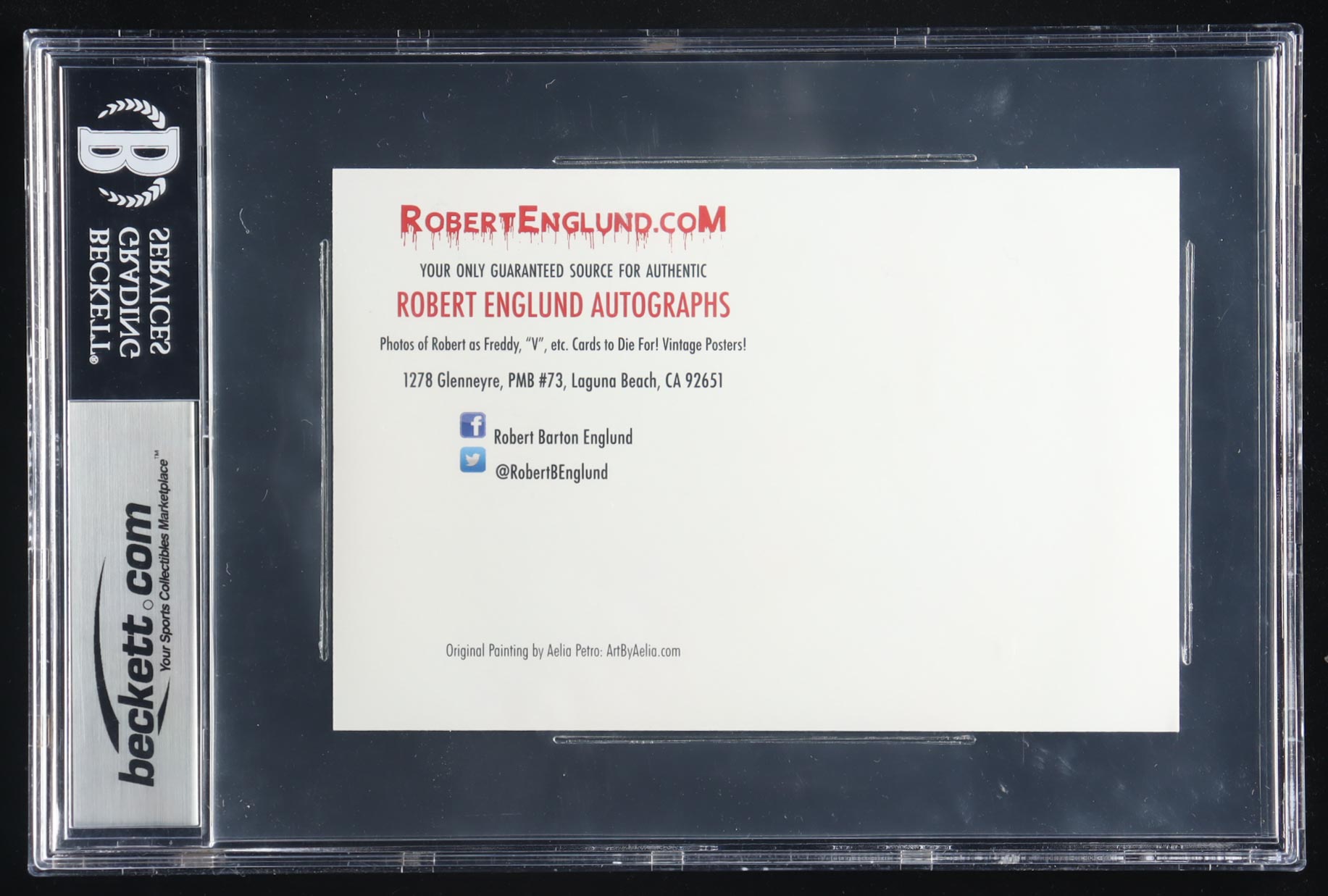 Robert Englund Signed 4x6 Postcard (BGS) at PristineAuction.com Robert Englund Signed 4x6 Postcard (BGS) at PristineAuction.com