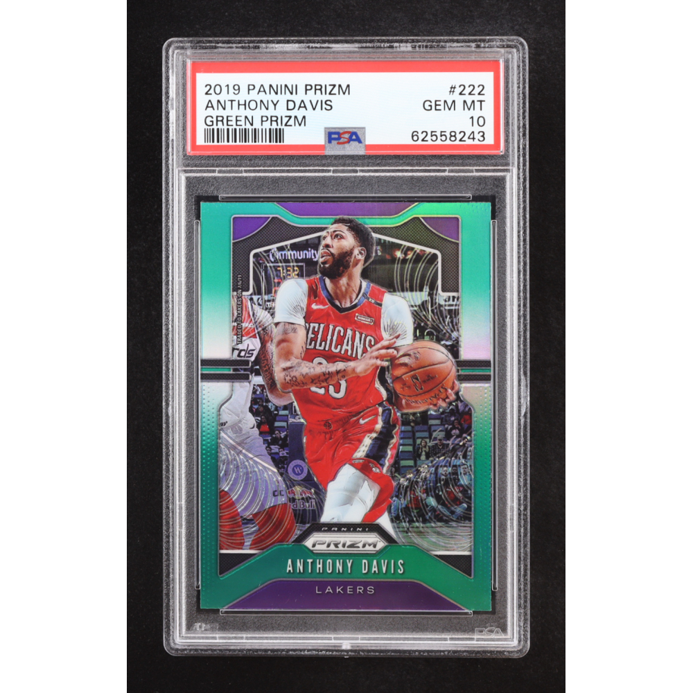 Anthony Davis 2019-20 Panini Prizm Green #232 (PSA 10) at PristineAuction.com