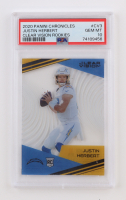 Justin Herbert 2020 Panini Clear Vision Rookies #3 RC (PSA 10) at PristineAuction.com