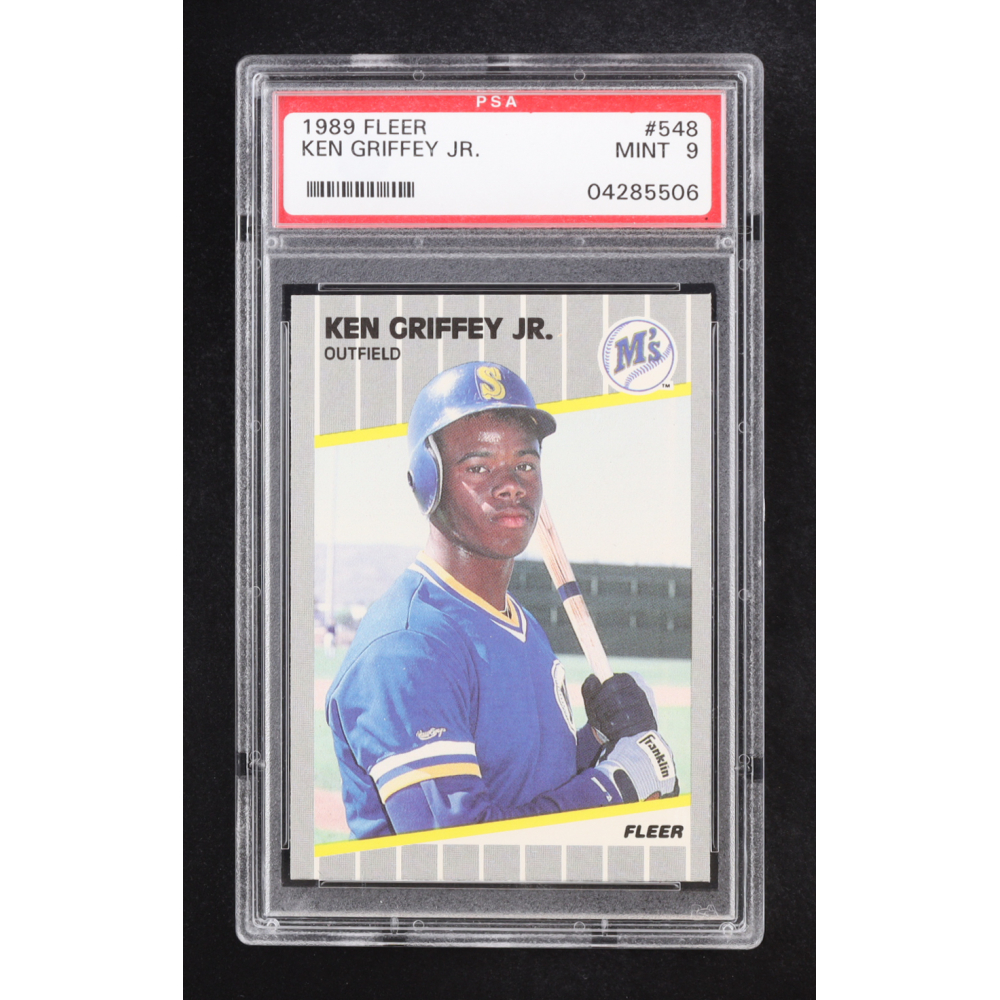 Ken Griffey Jr. 1989 Fleer #548 RC (PSA 9) at PristineAuction.com