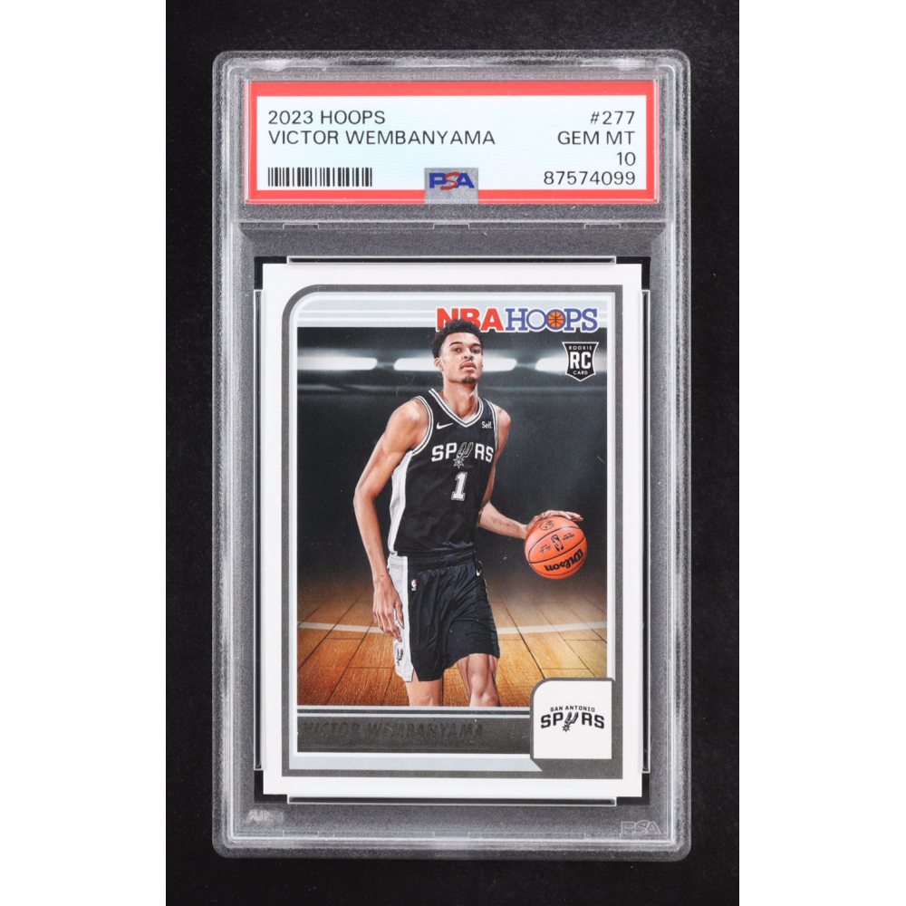 Victor Wembanyama 2023-24 Panini NBA Hoops #277 RC (PSA 10) at PristineAuction.com
