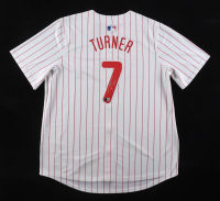 Trea Turner Signed Phillies Nike Authentic Jersey (Beckett) at PristineAuction.com