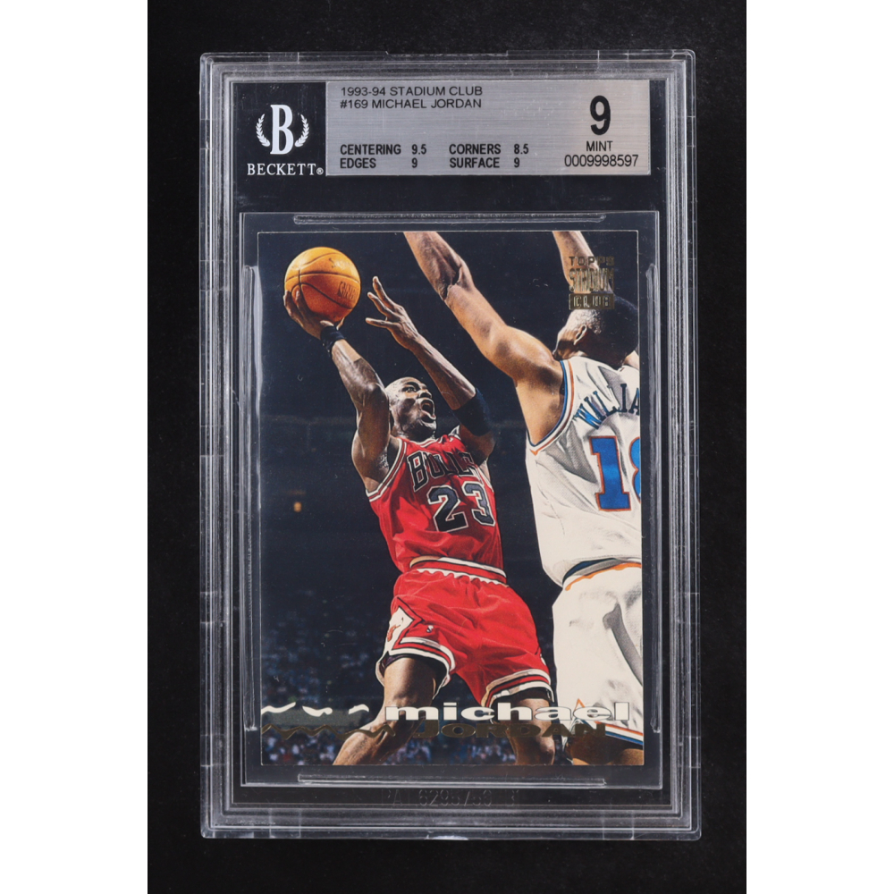 Michael Jordan 1993-94 Stadium Club #169 (BGS 9) at PristineAuction.com