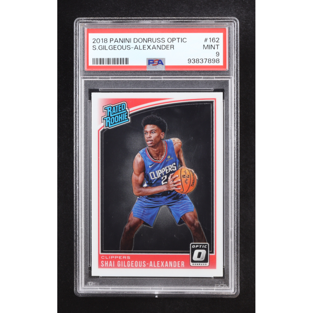 Shai Gilgeous-Alexander 2018-19 Panini Donruss Optic RR #162 RC (PSA 9) at PristineAuction.com