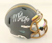 Myles Garrett Signed Browns Slate Alternate Speed Mini Helmet With Visor (Beckett) at PristineAuction.com