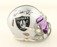 Dave Casper Signed Raiders Speed Mini Helmet With Visor Inscribed "HOF 02" (Beckett) at PristineAuction.com