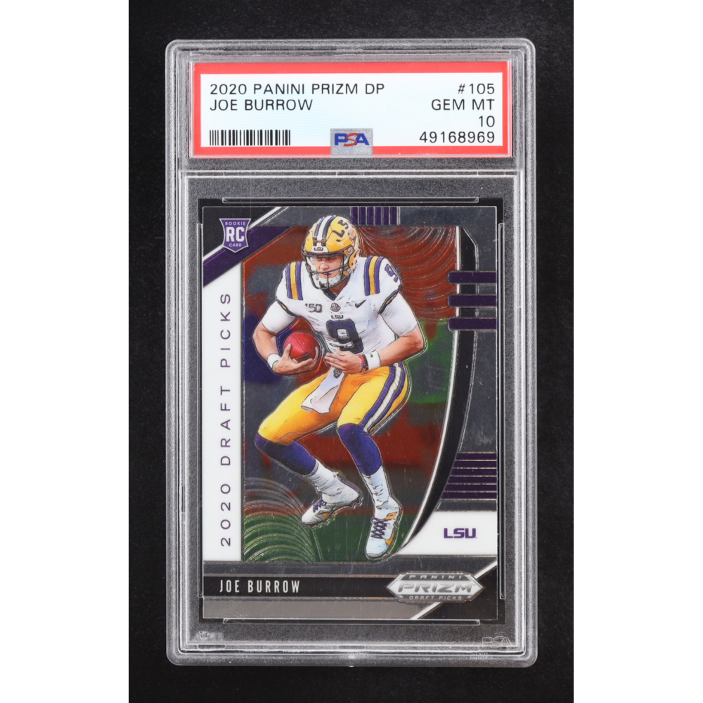 Joe Burrow 2020 Panini Prizm DP #105 RC (PSA 10) at PristineAuction.com