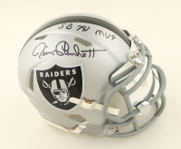 Jim Plunkett Signed Raiders Speed Mini Helmet With Visor Inscribed "SB XV MVP" (Schwartz) at PristineAuction.com