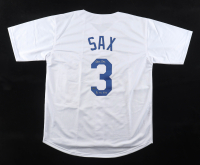 Steve Sax Signed Jersey Inscribed "82 NL ROY" (Schwartz) at PristineAuction.com