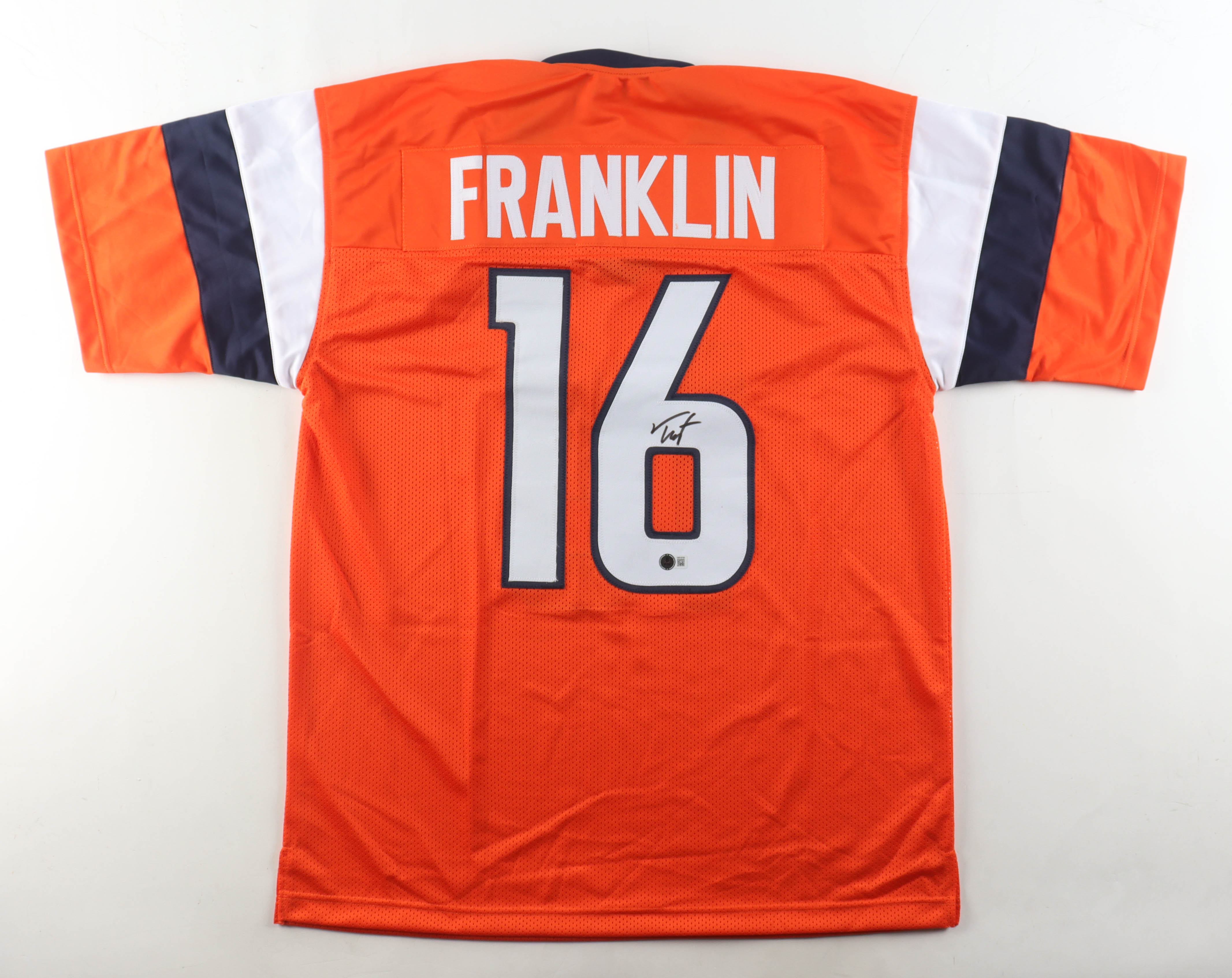 Troy Franklin Signed Jersey (Beckett) at PristineAuction.com Troy Franklin Signed Jersey (Beckett) at PristineAuction.com