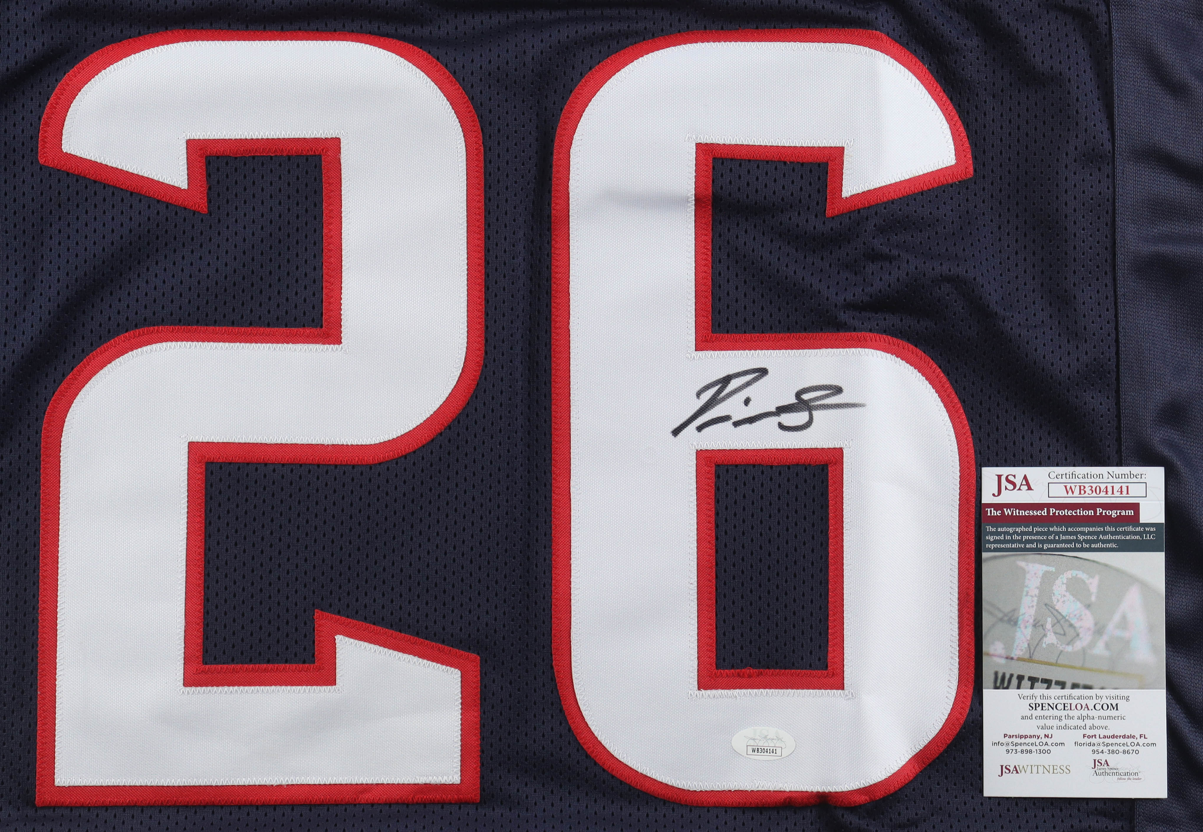 Devin Singletary Signed Jersey (JSA) at PristineAuction.com Devin Singletary Signed Jersey (JSA) at PristineAuction.com