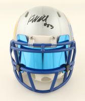 Davante Adams & Kyren Williams Signed Chargers Alternate Speed Mini Helmet With Visor (Beckett & JSA) at PristineAuction.com