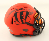 Anthony Munoz Signed Bengals Rave Alternate Speed Mini Helmet With Visor Inscribed "11x Pro Bowl" (Beckett) at PristineAuction.com