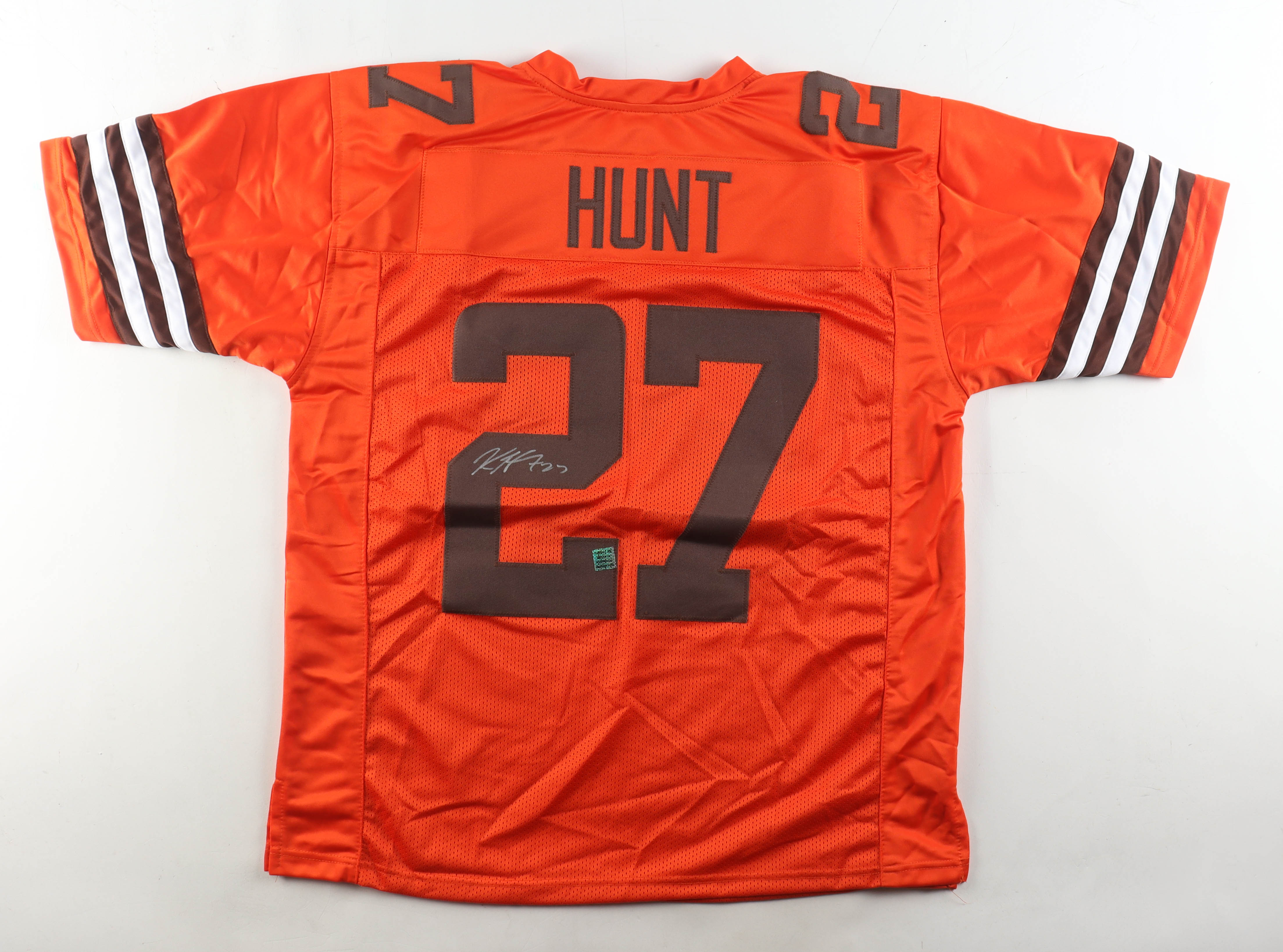 Kareem Hunt Signed Jersey (Playball Ink) at PristineAuction.com Kareem Hunt Signed Jersey (Playball Ink) at PristineAuction.com