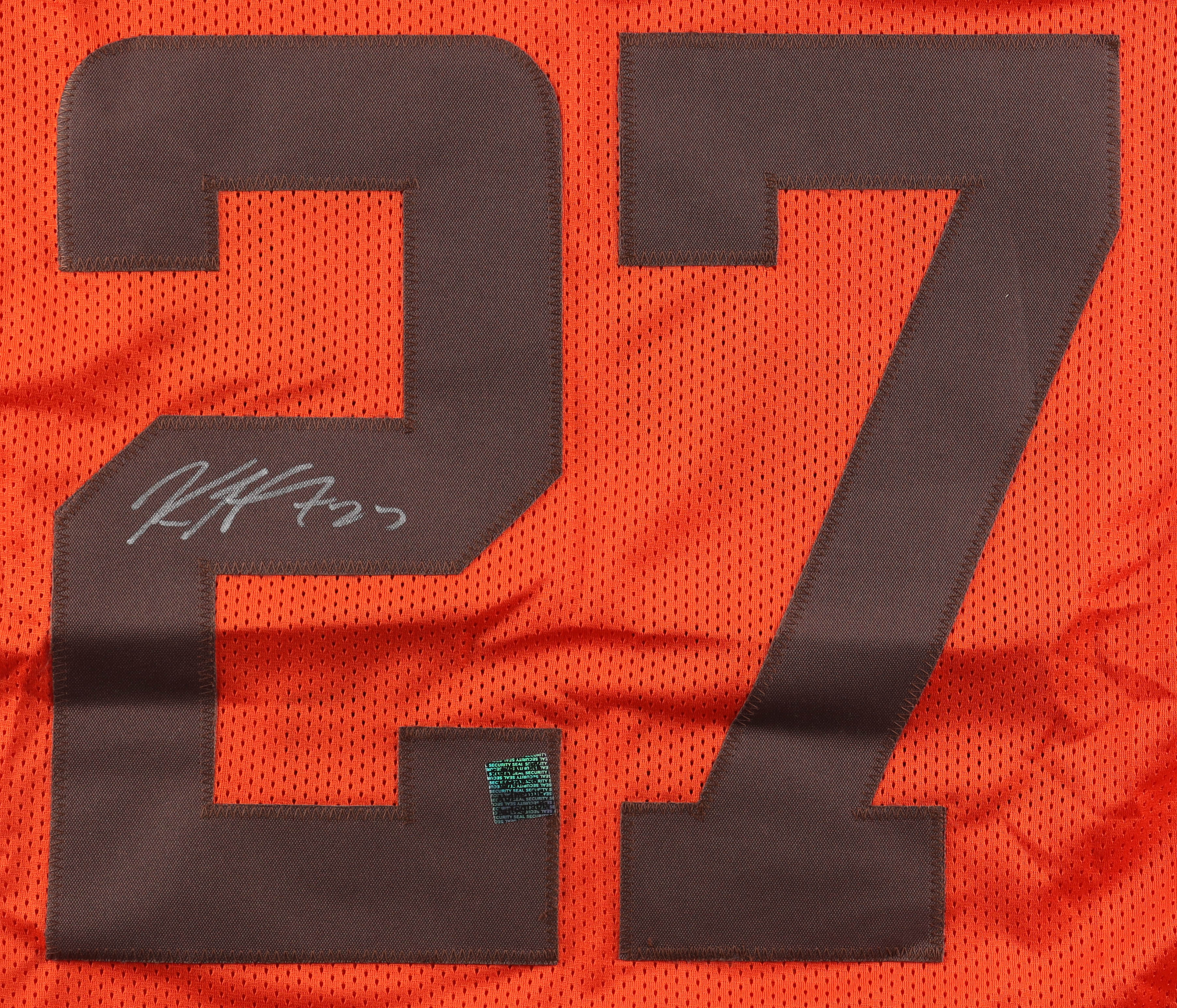 Kareem Hunt Signed Jersey (Playball Ink) at PristineAuction.com Kareem Hunt Signed Jersey (Playball Ink) at PristineAuction.com