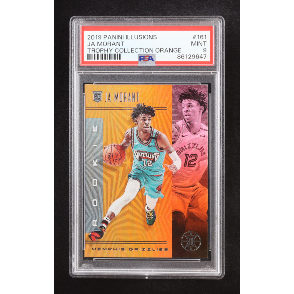 Ja Morant 2019-20 Panini Illusions Trophy Collection Orange #161 RC (PSA 9) at PristineAuction.com