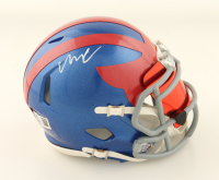 Abdul Carter Signed Giants Alternate Speed Mini Helmet With Visor (Beckett) at PristineAuction.com
