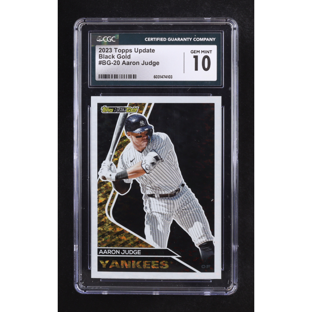 Aaron Judge 2023 Topps Update Black Gold #BG20 (CGC 10) at PristineAuction.com
