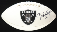 Mark van Eeghen Signed Raiders Logo Football (Beckett) at PristineAuction.com