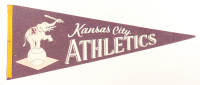 1960 Athletics Vintage Felt Pennant Flag at PristineAuction.com