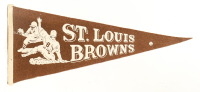 1960 Browns Vintage Felt Pennant Flag at PristineAuction.com