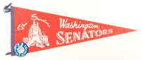 1969 Senators Vintage Felt Pennant Flag with Vintage Lapel Pin at PristineAuction.com