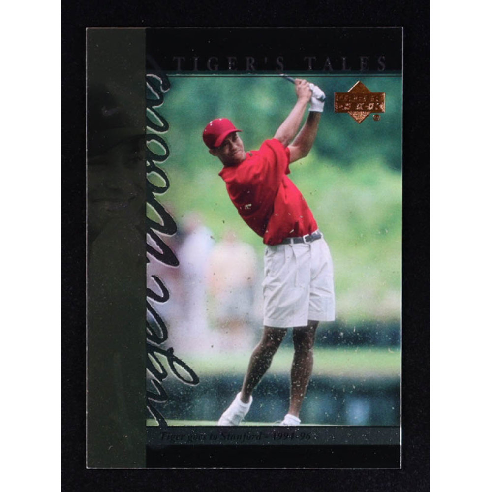 Tiger Woods 2001 Upper Deck Tiger's Tales #TT7 RC at PristineAuction.com