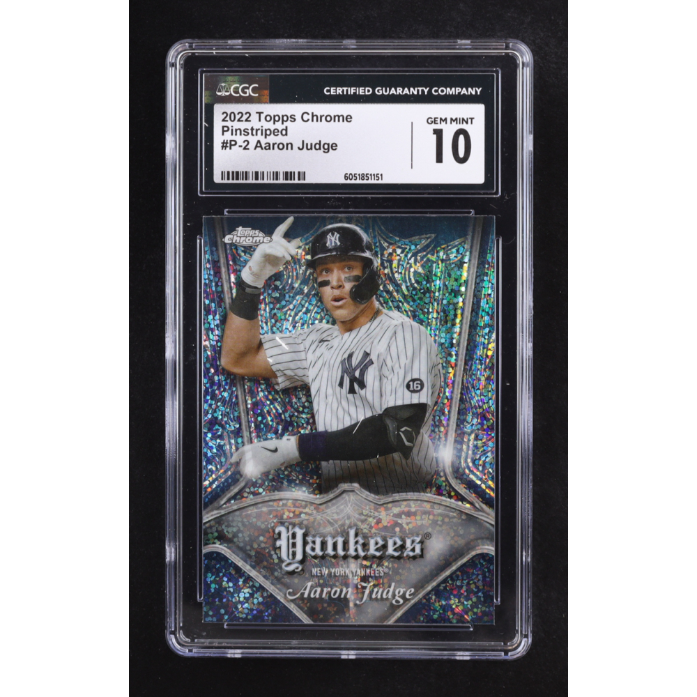 Aaron Judge 2022 Topps Chrome Club Plaques #P2 (CGC 10) at PristineAuction.com
