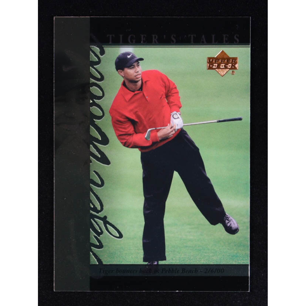 Tiger Woods 2001 Upper Deck Tiger's Tales #TT22 RC at PristineAuction.com