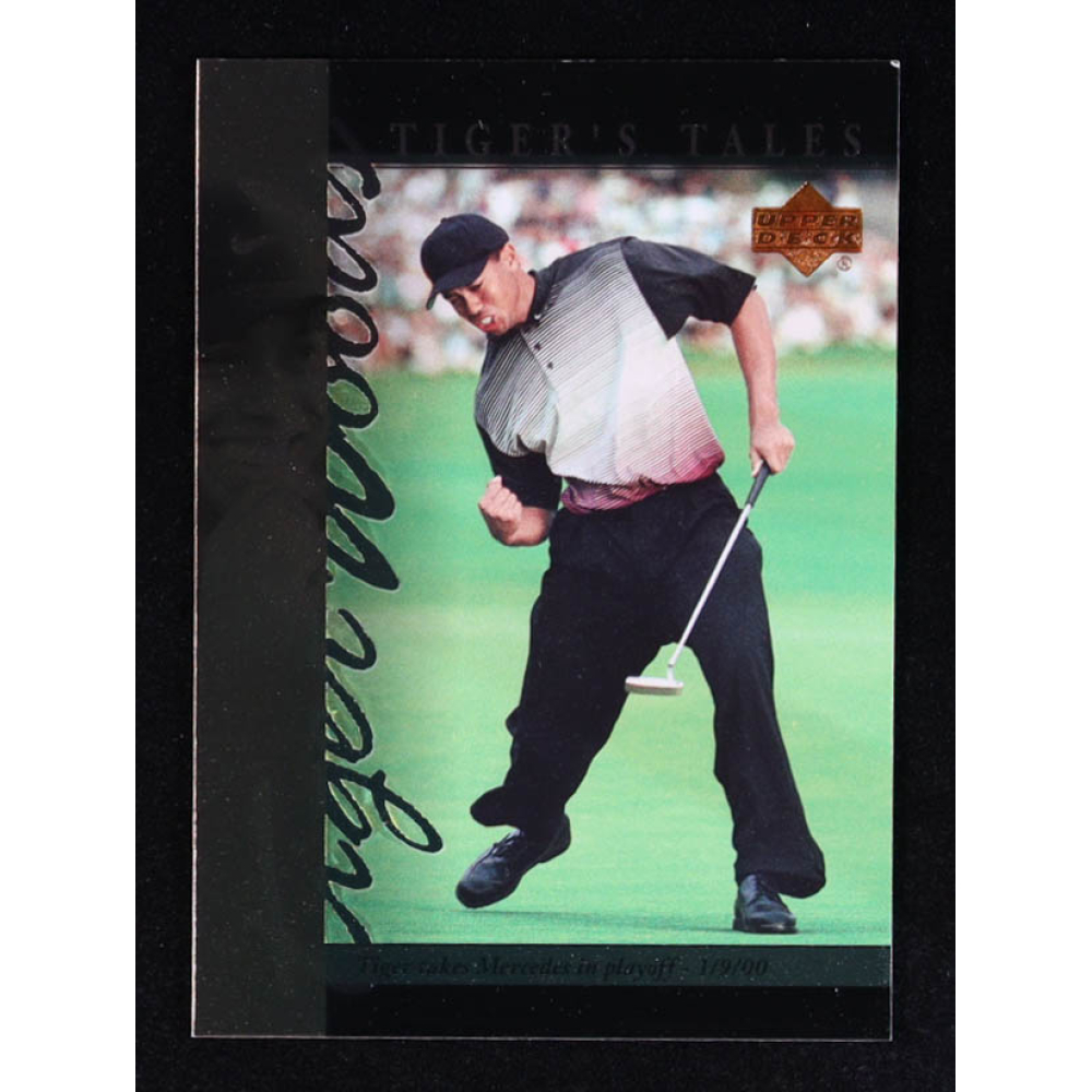 Tiger Woods 2001 Upper Deck Tiger's Tales #TT21 RC at PristineAuction.com