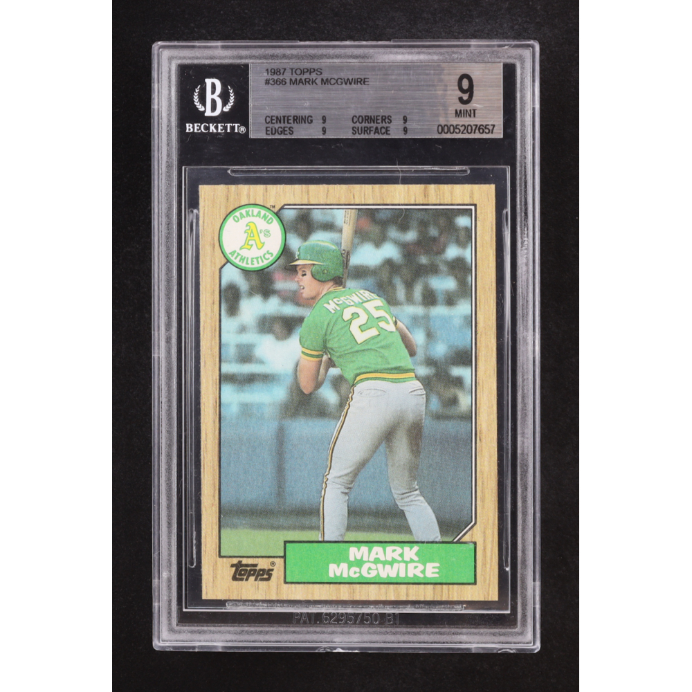 Mark McGwire 1987 Topps #366 RC (BGS 9) at PristineAuction.com