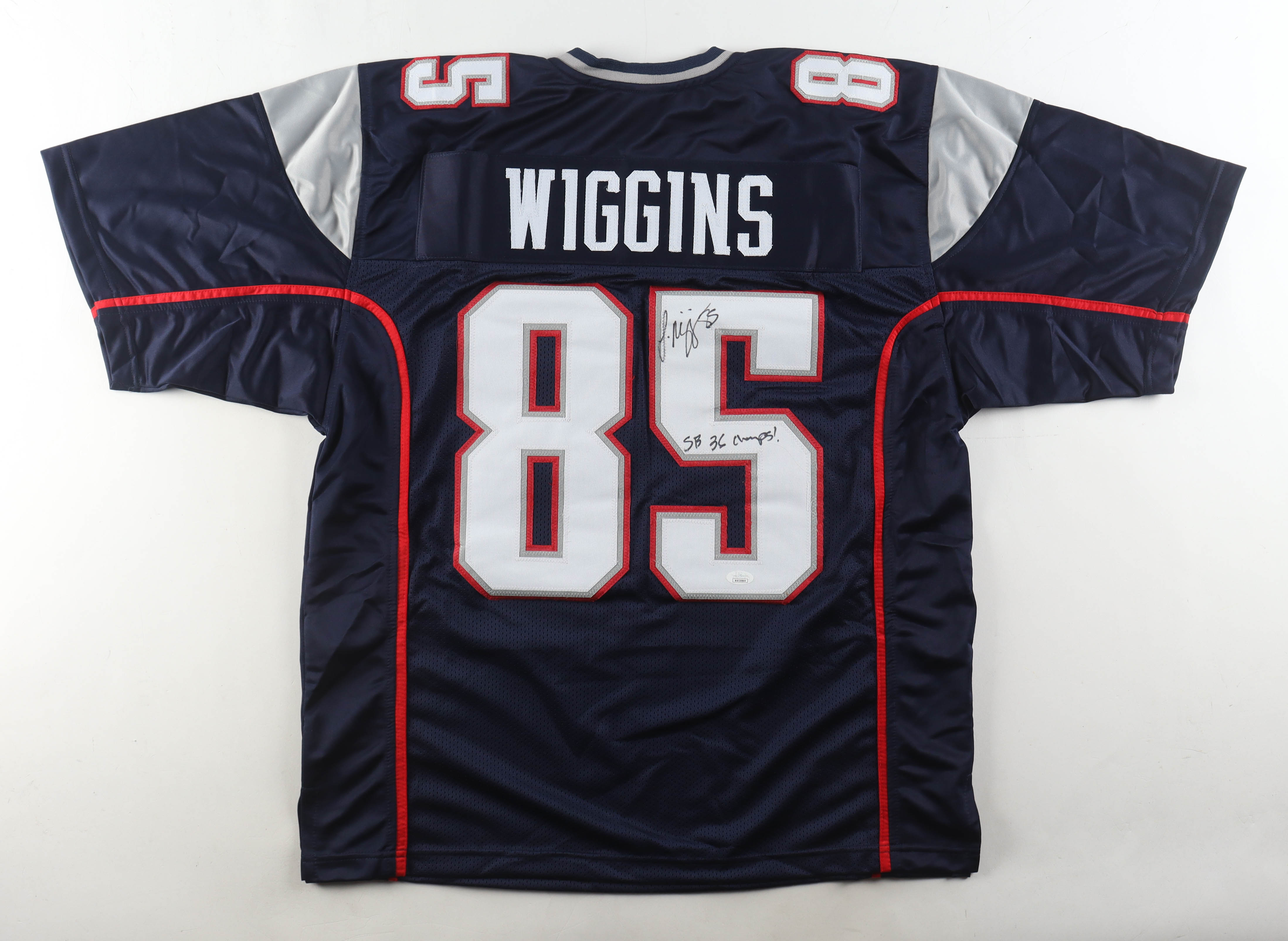 Jermaine Wiggins Signed Jersey Inscribed "SB 36 Champs!" (JSA) at PristineAuction.com Jermaine Wiggins Signed Jersey Inscribed "SB 36 Champs!" (JSA) at PristineAuction.com