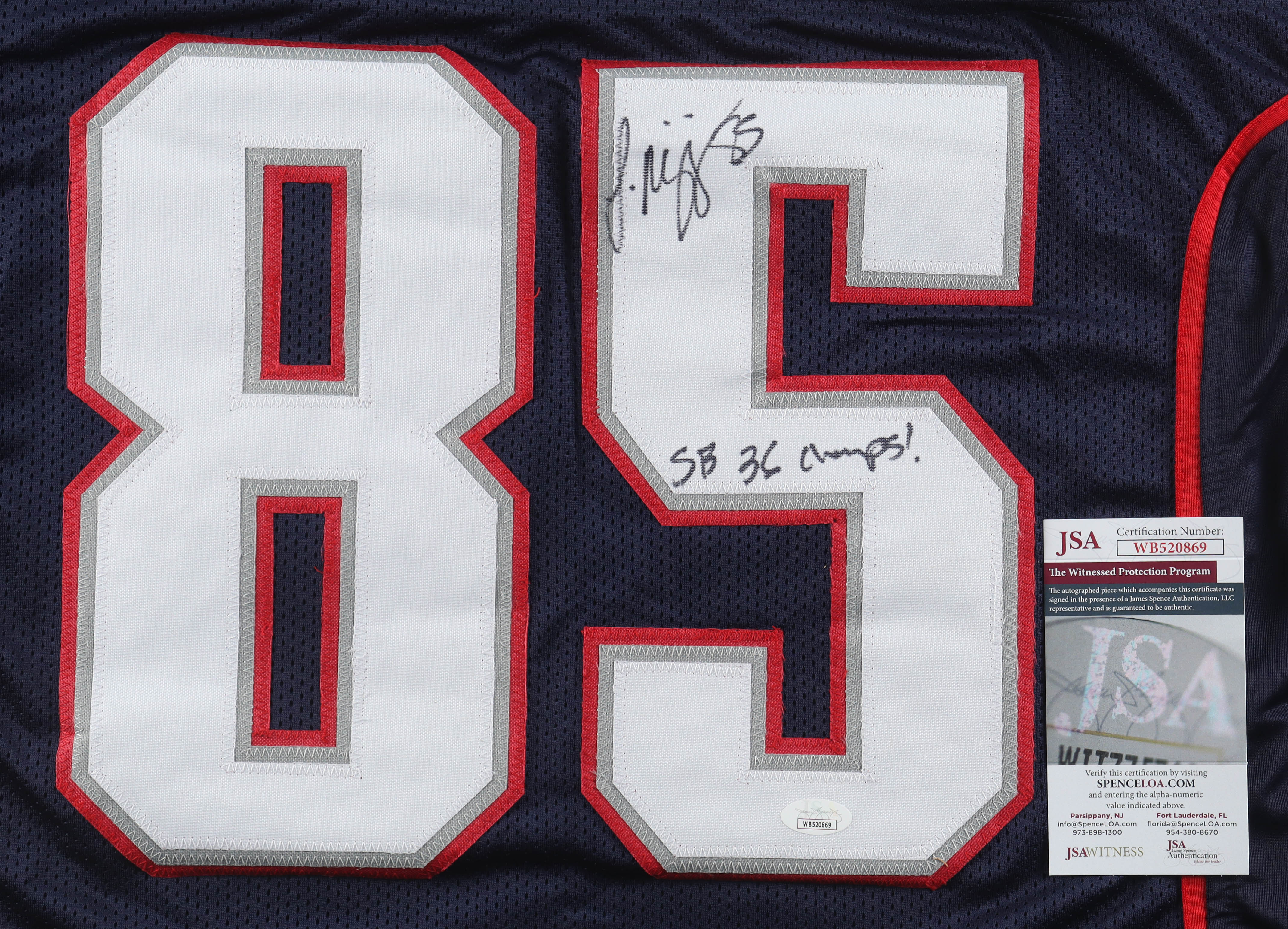 Jermaine Wiggins Signed Jersey Inscribed "SB 36 Champs!" (JSA) at PristineAuction.com Jermaine Wiggins Signed Jersey Inscribed "SB 36 Champs!" (JSA) at PristineAuction.com